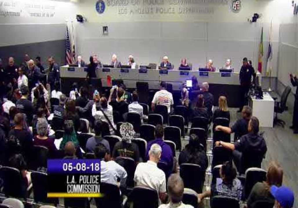 Woman Throws 'Ashes' at Los Angeles Police Chief Following Niece's Death