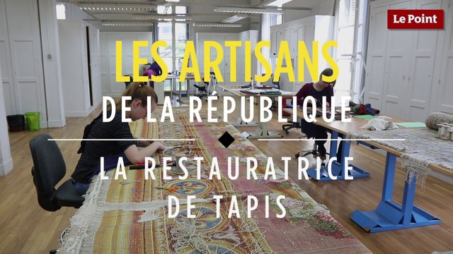 Les artisans du Mobilier national : la restauratrice de tapis