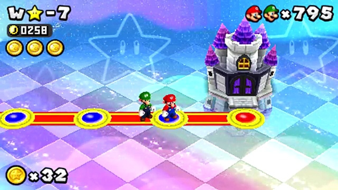 New Super Mario Bros. 2 (3DS) - World Star-Castle (2 Player) 100% FINAL BOSS