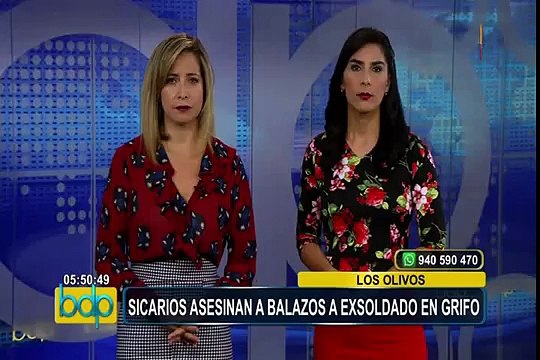 Los Olivos: sicarios asesinan a un exsoldado en grifo