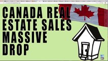 Canada Real Estate Sales DROP SHARPLY! If This Continues, Recession Is VERY Close!
