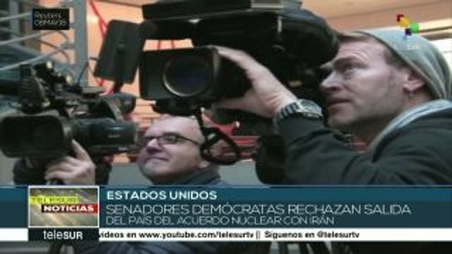 Senadores demócratas rechazan salida de EE.UU. del acuerdo nuclear