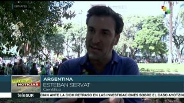 Movimientos sociales en Argentina se manifiestan contra el fracking