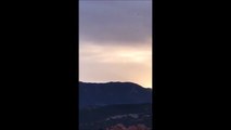 Strange Flying Objects were chased by helicopter in Colorado Springs