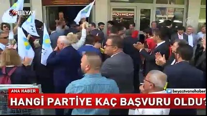 Hangi partiye kaç başvuru oldu?