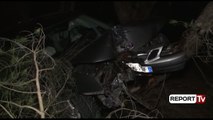 Report TV - Vlorë, makina del nga rruga; lëndohen drejtuesi dhe pasagjerja