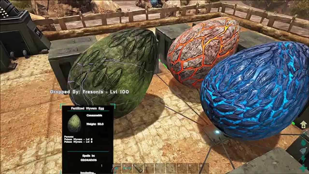 ARK Scorched Earth - HOW TO TAME WYVERNS, FINDING EGGS & MILK, HOW TO KILL ALPHA WYVERN - Gameplay