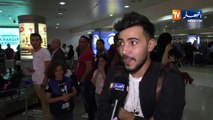 فديو حصريا لمقابلة كاملة مع نجم الجزائري حسين بن حاج  بعدصوله إلى مطار الجزائر The Voice