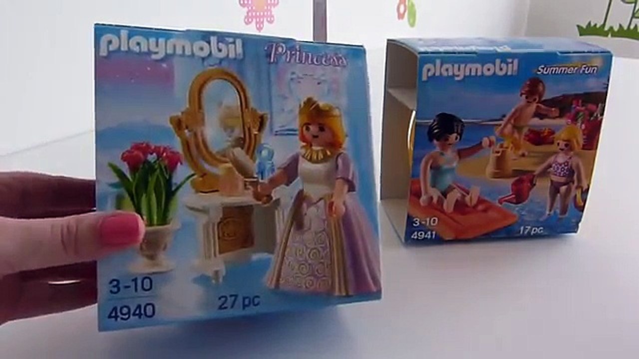 2 Playmobil Surprise Eggs with My Little Helper ❤ Princess and Summer Fun Unboxing Huevos Sorpresa