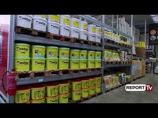 Report TV - Në “Megatek” nga sot gjenden të gjitha llojet e materialeve për ndërtim