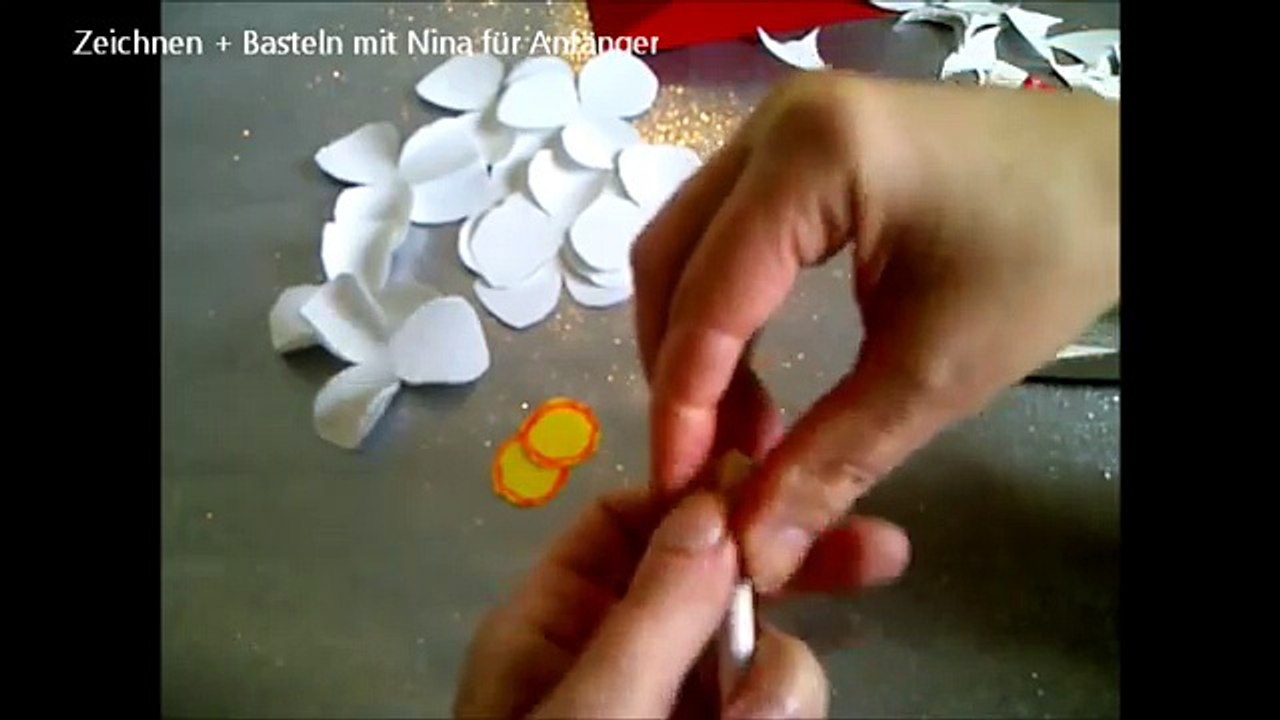 Ideen: Schöne Geschenke zum Muttertag. 3D Blumenkarten (Osterglocken, Narzissen) selber basteln