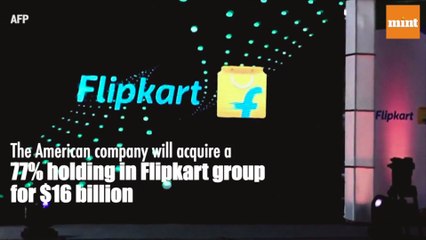 下载视频: US retailer Walmart buys 77% stake in Indian start-up Flipkart for $16 billion