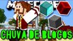 CHUVA DE BLOCOS! - FOGEEE! CORREEEE!! - Minigame Minecraft (Novo)