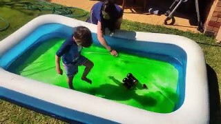 Gelli Baff Kids Pool Fun: Summer Time Fun with Pool & Toy Disney Cars McQueen & Dump Truck Surprise.