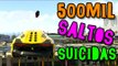 GTA V ONLINE - 500 MIL SALTOS SUICIDAS! SUICIDE STUNTS!! :O (c/ Lugin)