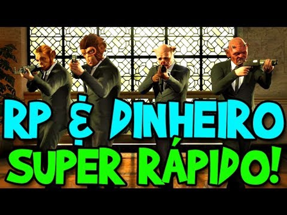 GTA V ONLINE - COMO GANHAR RP E DINHEIRO SUPER RÁPIDO!