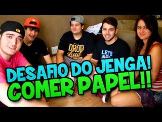 DESAFIO DO JENGA! COMER PAPEL!! (c/ Rezende, Wolff, T3ddy e Miss)