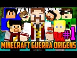 MINECRAFT GUERRA ORIGENS - O TUBARÃO DA GUERRA!! - #1