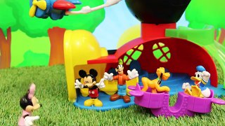 Minnie Mouse Park Play Set and Mickey Mouse with Donald Duck at the Peppa Pig Playground