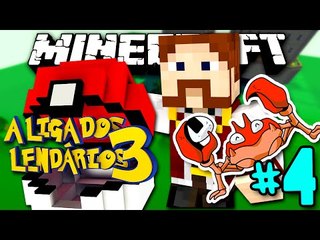 LIGA DOS LENDÁRIOS 3 - NOVO MEMBRO DA EQUIPA! GINÁSIO DE LAVA!! - #4 - Minecraft