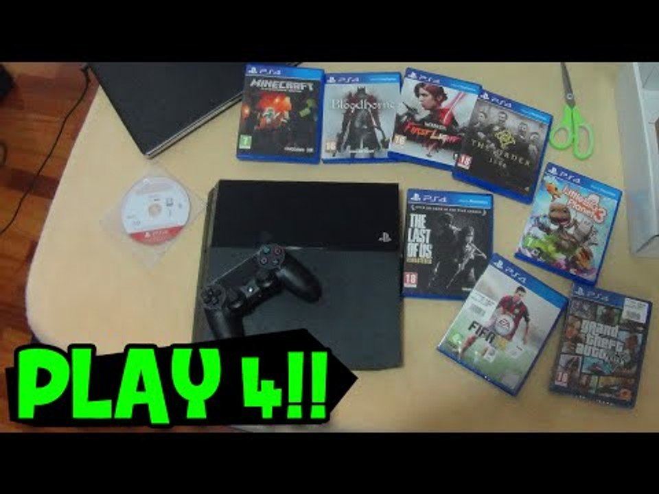 UNBOXING NOVA PLAYSTATION 4! MOSTRANDO MUITOS JOGOS NOVOS!!