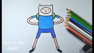 Como desenhar o Finn do Hora de Aventura - passo a passo