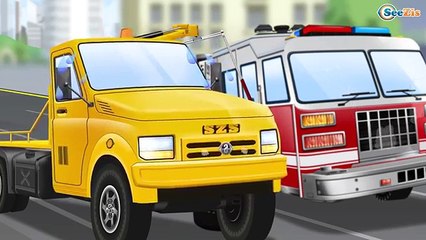 Le Cambrioleur Camion de pompier, Dépanneuse, voiture, beaucoup de véhicules! Compilation