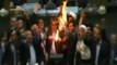 Parlamentarios iraníes quemaron bandera de Estados Unidos