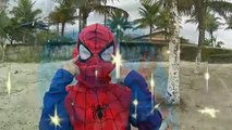 HOMEM ARANHA e OLAF do FROZEN na PRAIA - BRINCADEIRA e DIVERSÃO - Canal do Dudu ft. Canal da Lelê