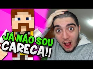 JÁ NÃO ESTOU CARECA!! VIVAAA!! - SKYWARS - Minecraft