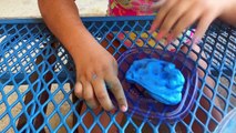 MAKING SLIME WHILE BULL RIDING - WATER BULL RIDING CHALLENGE WITH INFLATABULL!