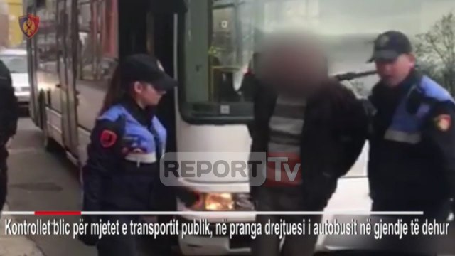Tiranë, shoferi i autobusit të linjës Tufinë-Qendër tapë që në mëngjes, arrestohet nga policia
