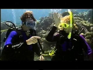 Claudine Scuba diving