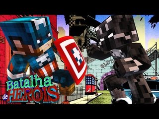 Minecraft : PANTERA NEGRA vs CAPITÃO AMÉRICA - BATALHA DE HERÓI