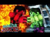 Minecraft : HULK vs RED HULK - BATALHA DE HERÓI