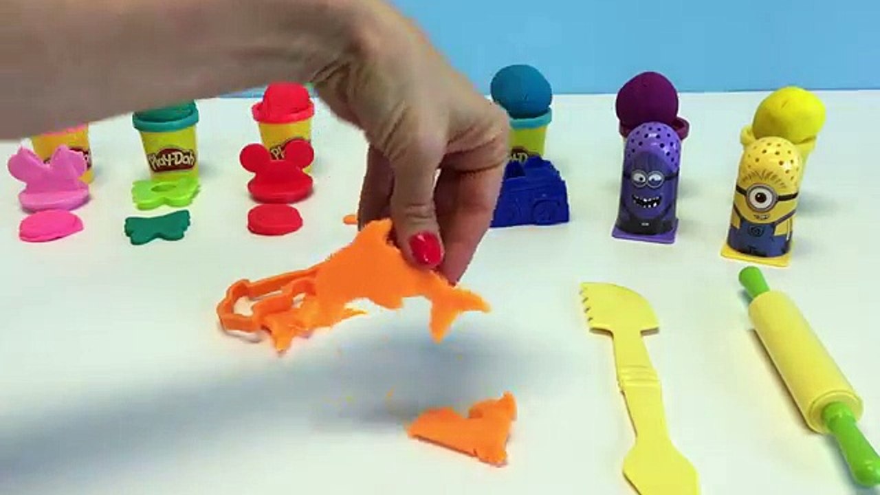 Learn Colors With Play Doh | Learning Colors With Minions, Mickey and Minnie | Educational Video