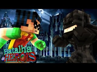 Minecraft : BATMAN vs ROBIN - BATALHA DE HERÓI