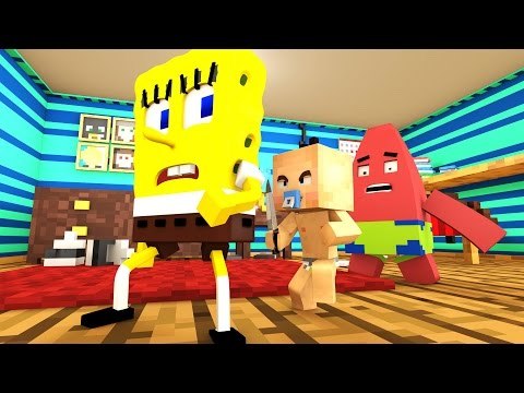 Minecraft : WHO'S YOUR DADDY? - BEBÊ DO BOB ESPONJA DESTRÓI FÓRMULA SECRETA ( SpongeBob SquarePants)