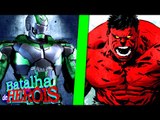 Minecraft : IRON MAN VERDE vs HULK VERMELHO - BATALHA DE HERÓI