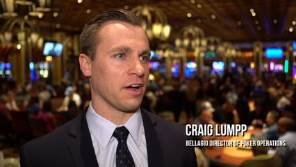 The Bellagio Director of Poker Operations, Craig Lumpp