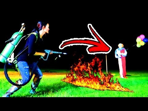 YOUTUBER BRASILEIRO CAPTURA E INCENDIA PALHAÇO ASSASSINO !