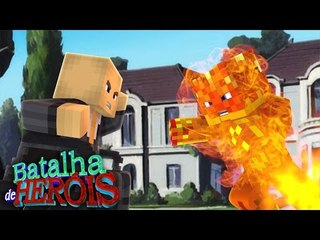 Minecraft : TOCHA HUMANA vs PROFESSOR X - BATALHA DE HERÓI