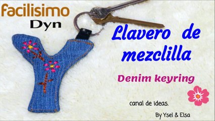 DYN  KEYCHAIN!, easy embroidered of letter!//LLAVERO! Fácil de letra bordado!