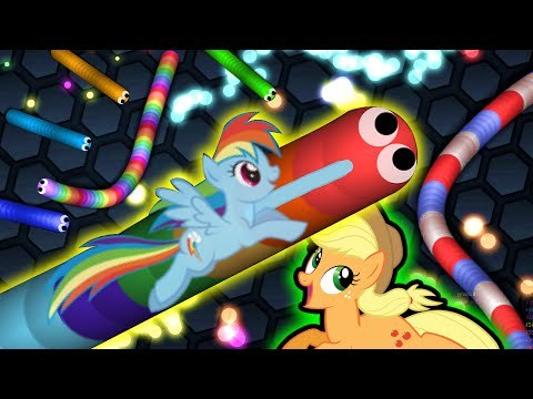 Slither.io - SKIN FOFA E RÁPIDA DE MY LITTLE PONY ! ( Slither Mods My Little Pony)