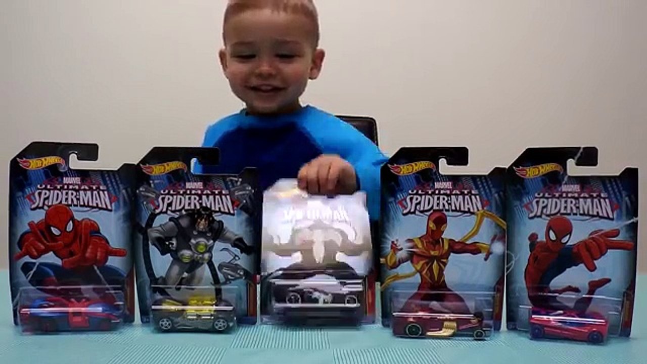 Spiderman Распаковка Hot Wheels cars Человек Паук