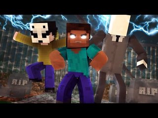 Minecraft: HARDCORE DE TERROR #1 - FLORESTA DO MEDO ! LICK , HEROBRINE E SLENDERMAN !