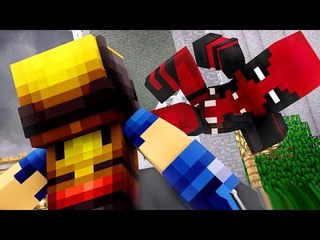 Minecraft : DEADPOOL vs WOLVERINE - BATALHA DE HERÓI