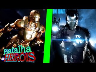 Minecraft : IRON MAN DOURADO vs IRON BATMAN - BATALHA DE HERÓI