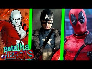 Minecraft : DEADPOOL vs DEADMAN vs CAPTAIN AMERICA - BATALHA DE HERÓI