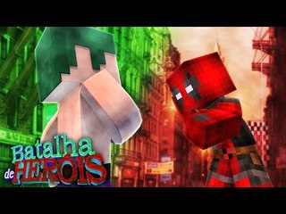 Minecraft : DEADPOOL vs JOKER - BATALHA DE HERÓI